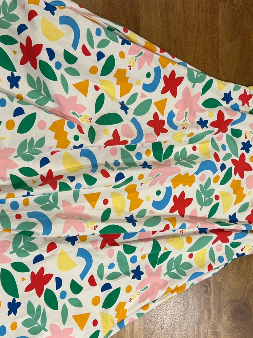 Hanna Andersson Girls Colorful Floral & Leaf Print Flowy Cotton Sundress Sz. 150 - Picture 8 of 10